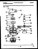MOTOR PUMP PARTS Diagram and Parts List for DP400A1  Frigidaire Dishwasher