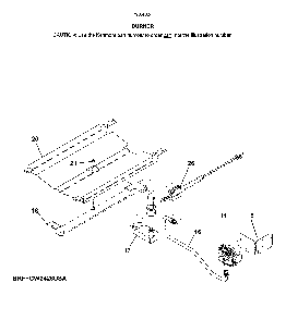 Burner Diagram and Parts List for 790403412810  Kenmore Wall Oven