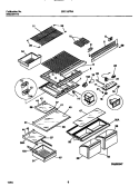 SHELVES, CONTROLS, DIVIDER, MULLION Diagram and Parts List for GRT19PRAD3  Gibson Refrigerator