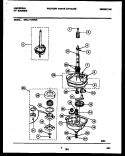 TRANSMISSION PARTS Diagram and Parts List for MWL111RBW0  Frigidaire Washer