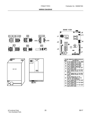 12 - WIRING DIAGRAM Diagram and Parts List for FPBS2777RFD  Frigidaire Refrigerator