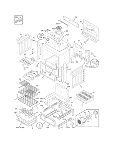 Body Diagram and Parts List for FPDS3085KFG  Frigidaire Range