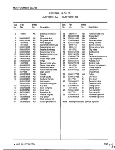Freezer - 18 Cu. Ft. Page 2 Diagram and Parts List for 88161-0B  Frigidaire Freezer