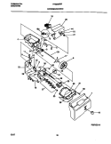CONTAINER / DRIVE Diagram and Parts List for FRS20WRFW0  Frigidaire Refrigerator