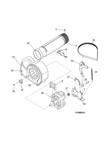 Motor Diagram and Parts List for FARG1011MW0  Frigidaire Dryer