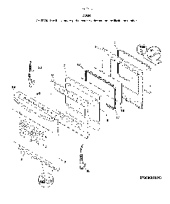 Door Diagram and Parts List for 79096189715  Kenmore Range