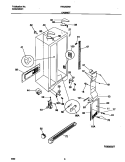 CABINET Diagram and Parts List for FRS26ZNHD3  Frigidaire Refrigerator