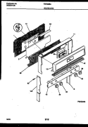 BACKGUARD Diagram and Parts List for FGF353BADA  Frigidaire Range