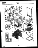 BODY PARTS Diagram and Parts List for FEF350CADA  Frigidaire Range