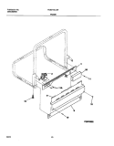 FRAME Diagram and Parts List for FDB210LCS0  Frigidaire Dishwasher