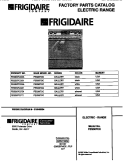 COVER Diagram and Parts List for FES367CCTA  Frigidaire Range