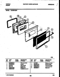 DOOR PARTS Diagram and Parts List for 32-2639-00-06  Tappan Range