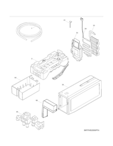 Ice Maker Diagram and Parts List for 25370342210  Kenmore Refrigerator