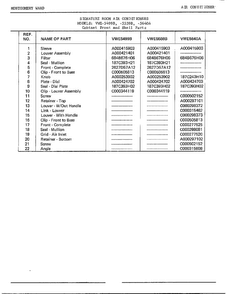 Cabinet Front/shell Parts Page 2 Diagram and Parts List for 5559B  Frigidaire Air Conditioner