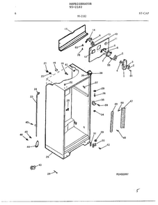Electrical Equipment Page 5 Diagram and Parts List for 95-2182  Frigidaire Refrigerator