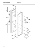 Part Location Diagram of 5304459695 Frigidaire DOOR SET