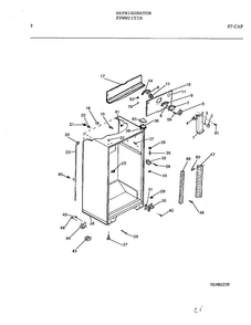 Refrigerator Page 7 Diagram and Parts List for FPWW21TIR  Frigidaire Refrigerator