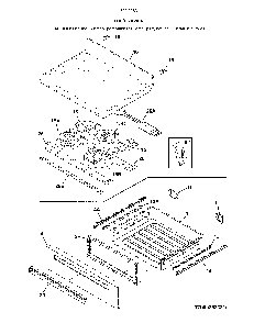 Top/drawer Diagram and Parts List for 79092635810  Kenmore Range