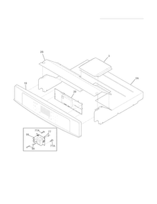Control Panel Diagram and Parts List for EW30EW6CGS9  Electrolux Wall Oven