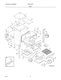 BODY Diagram and Parts List for FGB24L2ECD  Frigidaire Wall Oven