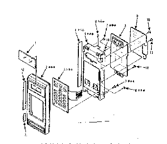 Control Panel Parts Diagram and Parts List for 5648747680  Kenmore Microwave