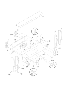 Backguard Diagram and Parts List for CMEF212EB7  Uni Range