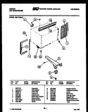 CABINET AND INSTALLATION PARTS Diagram and Parts List for AM11C6EVA  Gibson Air Conditioner
