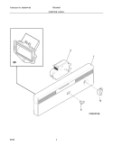 CONTROL PANEL Diagram and Parts List for FBD2400KQ0  Frigidaire Dishwasher