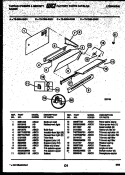 SPLASHER CONTROL Diagram and Parts List for 72-3989-00-01  Tappan Range