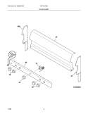 BACKGUARD Diagram and Parts List for TGF316GSD  Tappan Range