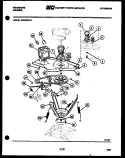 MOTOR AND IDLER ARM CLUTCH Diagram and Parts List for WCDSFL0  Frigidaire Washer