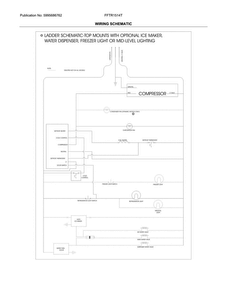 Wiring Schematic Diagram and Parts List for FFTR1514TB0  Frigidaire Refrigerator