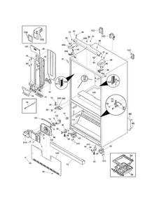 Cabinet Diagram and Parts List for FPBS2777RF6  Frigidaire Refrigerator