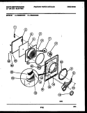 DOOR PARTS Diagram and Parts List for DE400KDD5  Frigidaire Dryer
