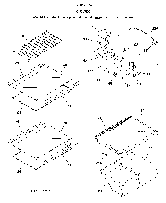 Shelves Diagram and Parts List for 2536050261A  Kenmore Refrigerator