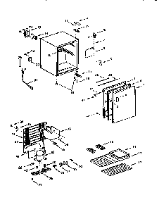 Part Location Diagram of 300208 Whirlpool CABINET