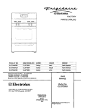 COVER Diagram and Parts List for GLGFS66AQD  Frigidaire Range