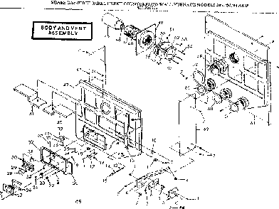 Body and vent assembly Diagram and Parts List for 867736764  Frigidaire Furnace