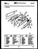 BACKGUARD Diagram and Parts List for CGC3S5WXE  Gibson Range