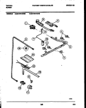 BURNER PARTS Diagram and Parts List for 32-1019-00-08  Tappan Range