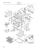 LOWER OVEN Diagram and Parts List for FEB27T7FCC  Frigidaire Wall Oven