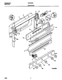 BACKGUARD Diagram and Parts List for MGF345CBSC  Frigidaire Range