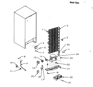 Part Location Diagram of 302624 Maytag Refrigerator condenser