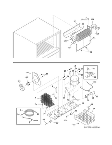 System Diagram and Parts List for MRTW20V5PW3  Uni Refrigerator