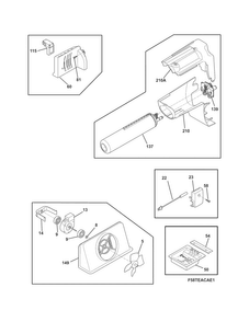 Controls Diagram and Parts List for FFSC2323LE9  Frigidaire Refrigerator