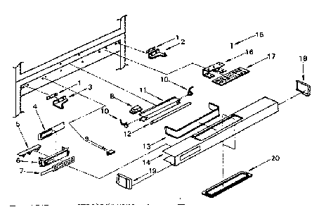 Control Panel Parts Diagram and Parts List for 5648771980  Kenmore Refrigerator
