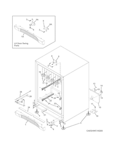 Part Location Diagram of 5304496850 Frigidaire GRILLE