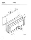 DOOR Diagram and Parts List for FFC15K2CW1  Frigidaire Freezer