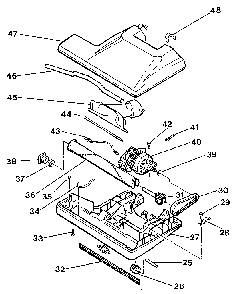 Part Location Diagram of 43941 Frigidaire Roller