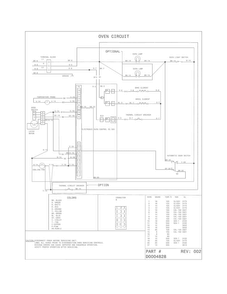 Wiring Diagram Diagram and Parts List for CFES3025PSG  Frigidaire Range